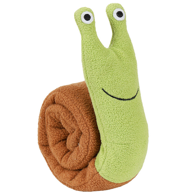 Snail Sniff Pet Toy Plush Molar Intelligence Puppy Toy Voice Interaction Pet Products