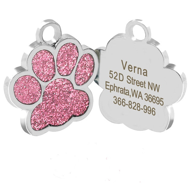 Customized Engraved Dog Tags Collar Tag